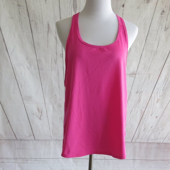 Under Armour Loose Fit Heat Gear Racerback Athletic Workout Tank Top Size Medium - Picture 2 of 7